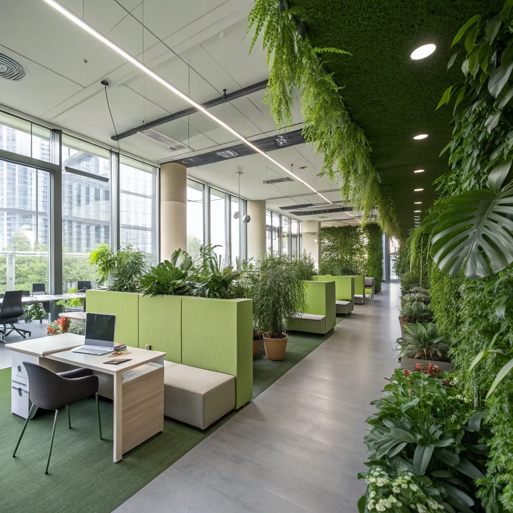 Modern Office Green Zone Design